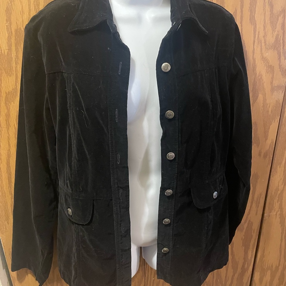 Paris Sport Club Super cute Retro Velvet Jacket size L Vintage Like new